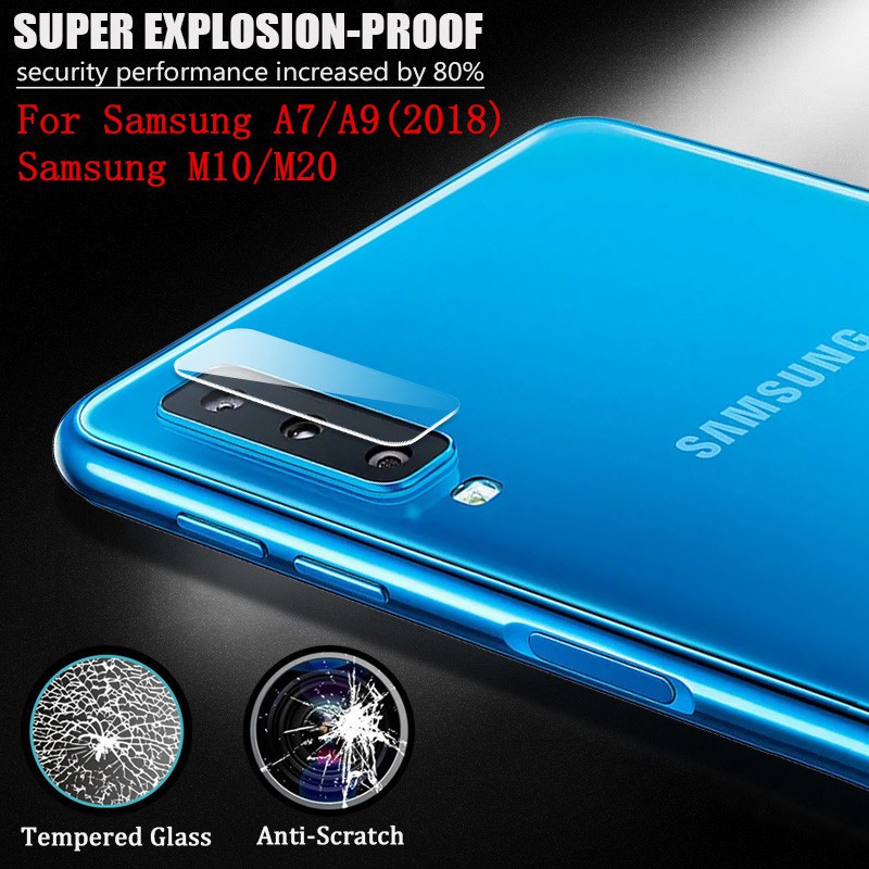 Kính cường lực bảo vệ camera điện thoại Samsung Galaxy M30 M20 M10 A7 A9 2018 A10 A20 A30 A50 A70