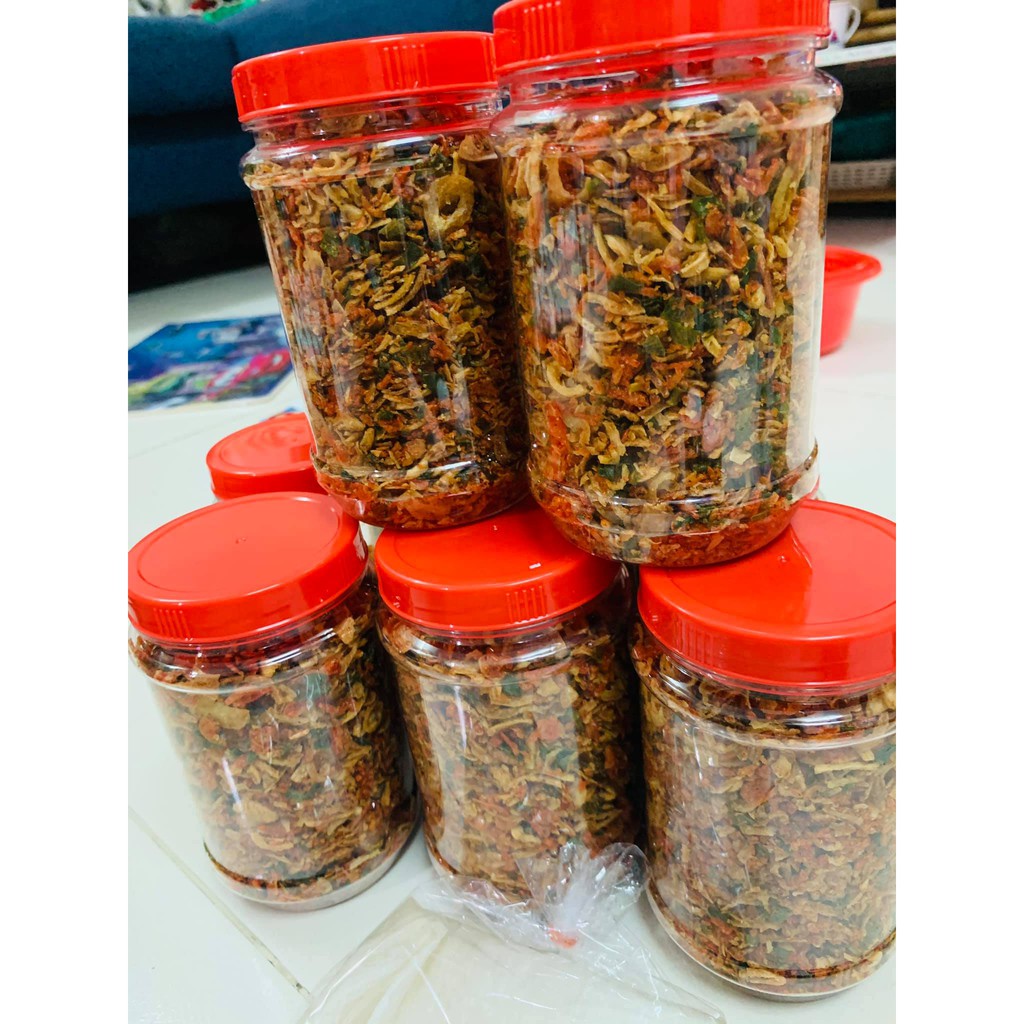 Muối tôm hành phi thơm ngon đặc sản Tây Ninh TẶNG KÈM 50GR BÁNH TRÁNG