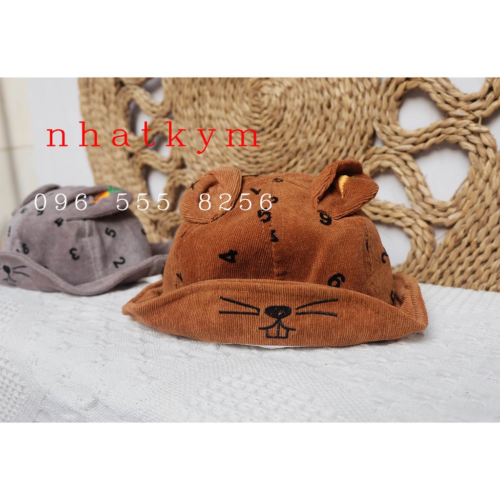 mũ vành bé gái 6m-2y