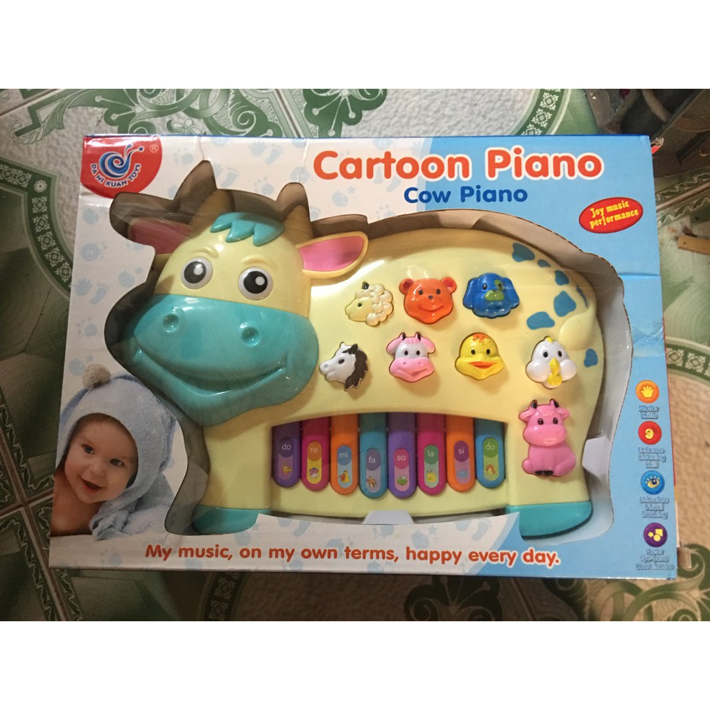 Đàn Piano hình con cua, cá heo, voi, bò, ngựa... cực đẹp cho các bé