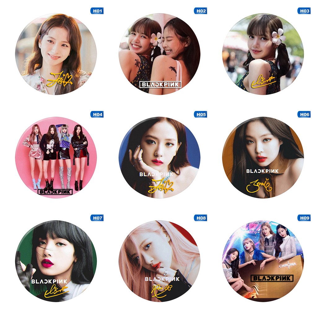 [Có sẵn] Huy hiệu Blackpink cài áo balo