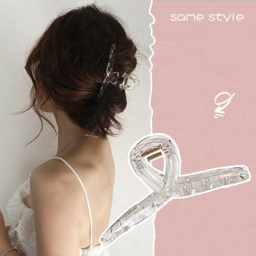 Kẹp Tóc Trong Suốt Hình Cá Mập Phong Cách Hàn Quốc