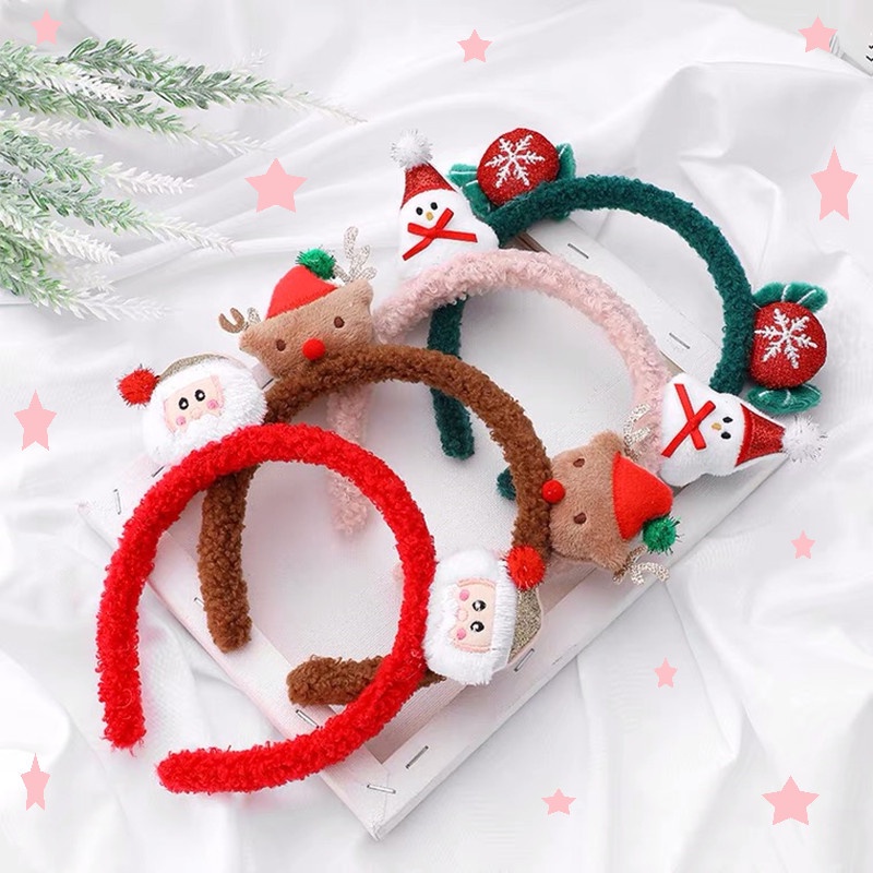 Cài tóc băng đô Noel cho bé siêu cute nhiều hình khác nhau