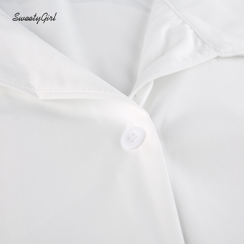 Áo Croptop Tay Dài Cổ Bẻ Màu Trơn 2022 Thời Trang Cho Nữ