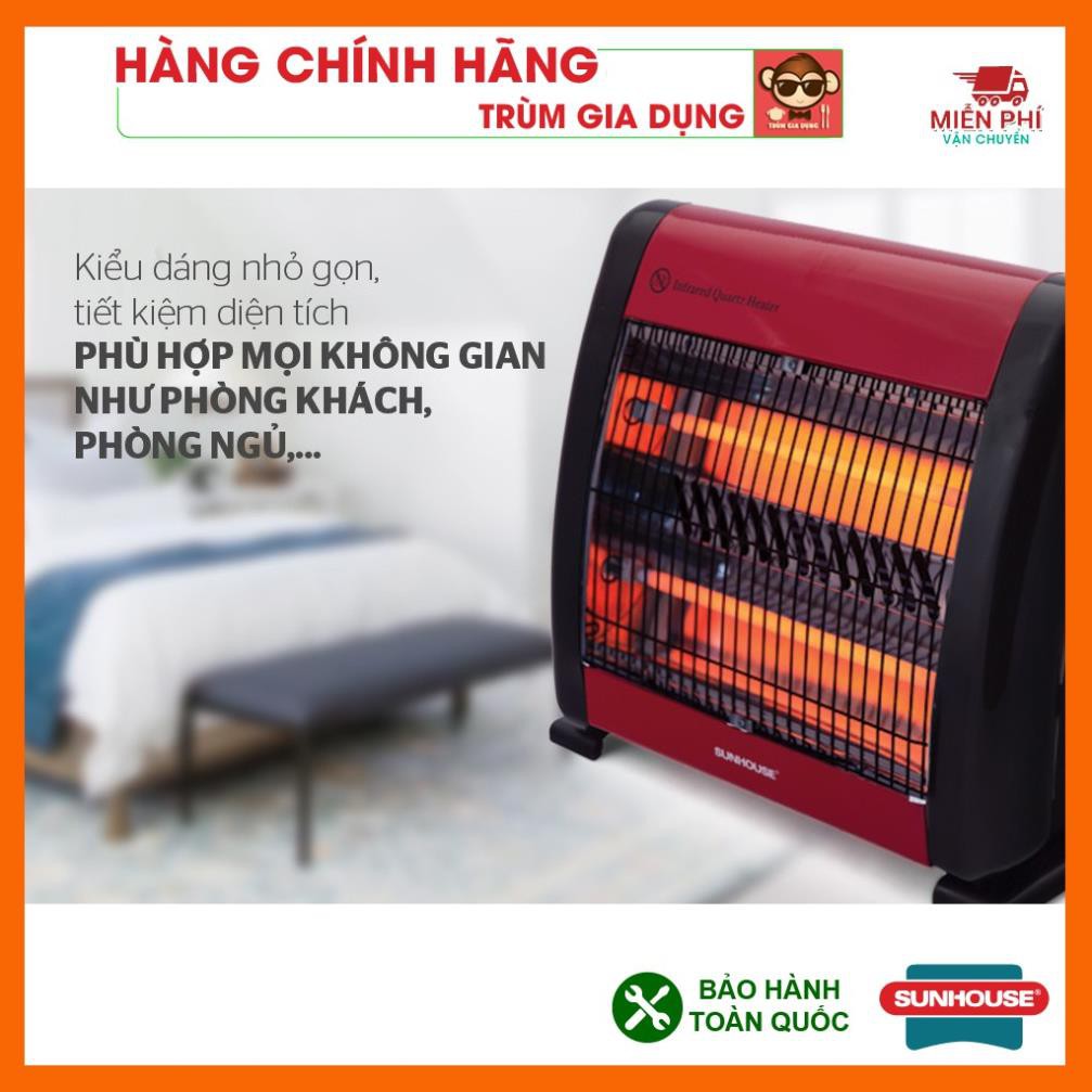 Đèn sưởi 2 bóng Sunhouse SHD7013, Máy sưởi sunhouse SHD7013, tốc độ làm ấm nhanh, tỏa nhiệt đều.