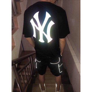 Áo thun phom rộng tay lỡ phản quang 7 màu thời trang unisex