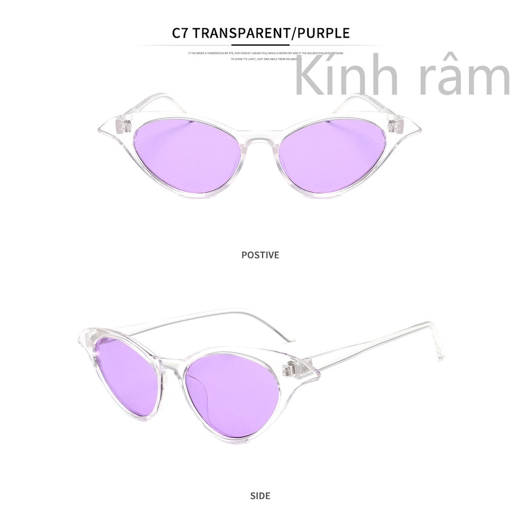 Kính mát hình mắt mèo phong cách cổ điển cho nữ
