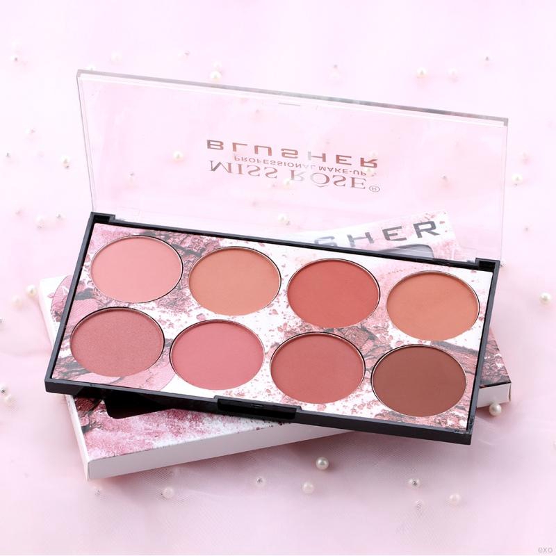 [Hàng mới về] Bảng phấn má hồng Miss Rose 8 màu trang điểm sáng da kháng nước lâu trôi | BigBuy360 - bigbuy360.vn