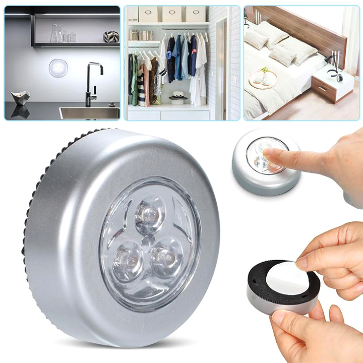 Đèn Led Đa Năng Dán Tường 3 Bóng Cao Cấp - Đèn LED Dán Tủ Quần Áo