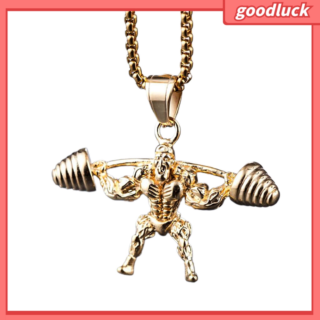 vòng cổ Mặt Hình Quả Tạ Tập Gym Độc Đáo Cá Tính