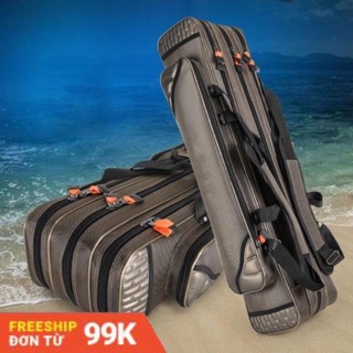 Túi đựng cần câu 3 ngăn lớn và ngăn phụ chống thấm nước