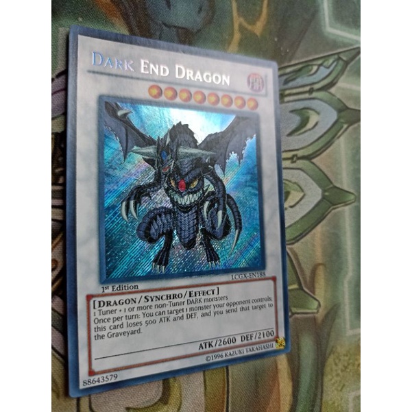 Lá thẻ bài Yugioh chính hãng - Dark End Dragon - LCGX-EN188 - Secrect Rare