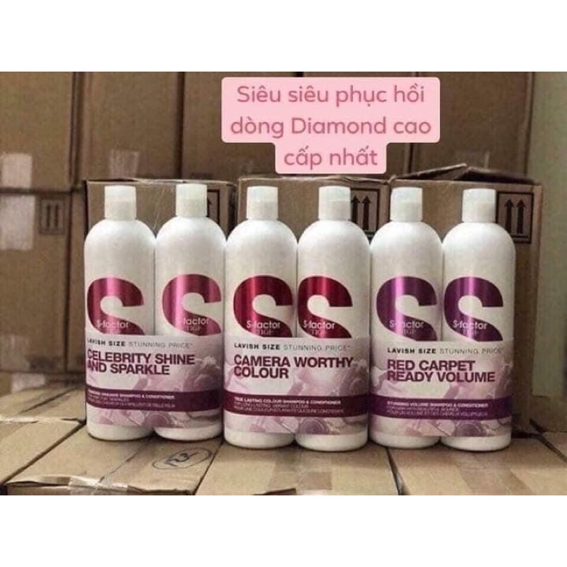 Cặp dầu gội xả tigi nâng cấp trắng S factor