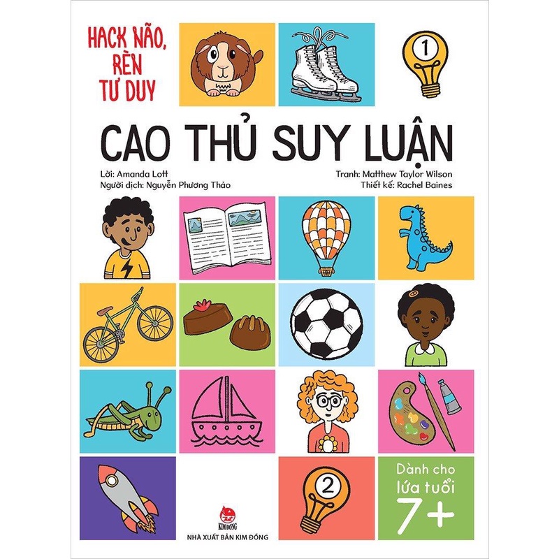 Sách - Combo Hack Não, Rèn Tư Duy Cho Bé Trên 7 Tuổi - Lẻ Tập  - Kim Đồng