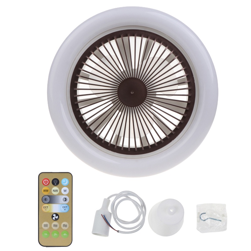Quạt Trần 110V 220V 10.2 inches Với 3 Tốc Độ Điều Khiển Từ Xa