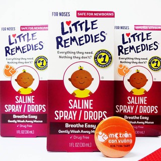 [ SALE DATE 9/2024] Nước muối sinh lý Little Remedies 30ml