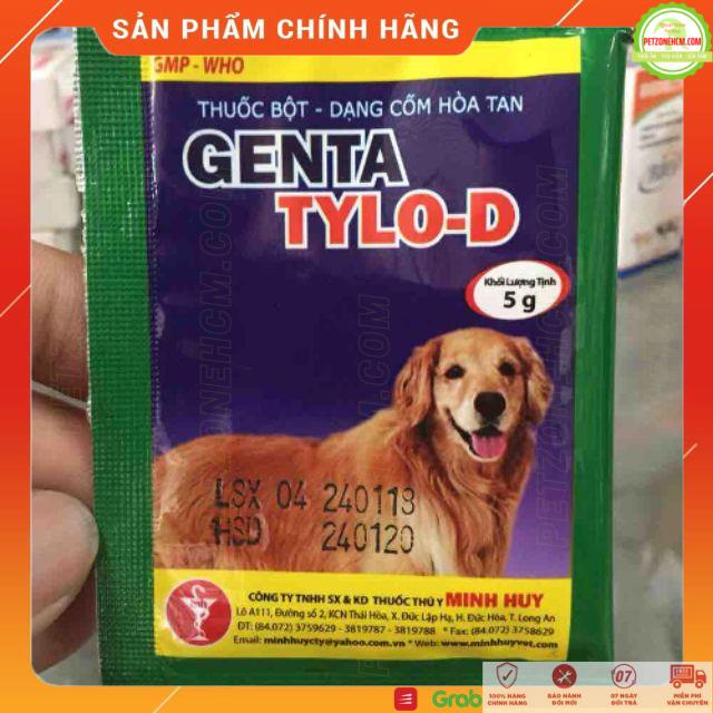 Một hộp genta tylo d cho chó mèo 🌺 FREESHIP 20K 🌺 Combo hộp 100 gói Genta Tylo D dùng cho chó mèo  bệnh