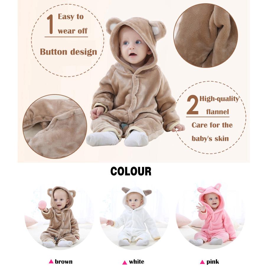 Áo liền quần hình thú cho bé