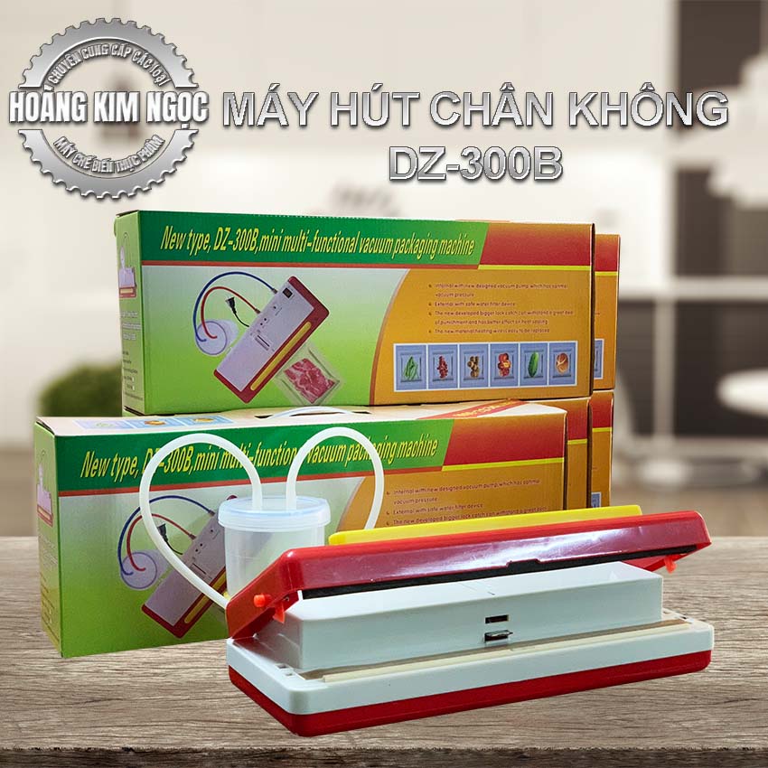Máy Hút Chân Không Thực Phẩm DZ 300B Hoàng Kim Ngọc, Hút Chân Không Các Loại Thực Phẩm Nước Và Khô, Phiên Bản Quốc Tế