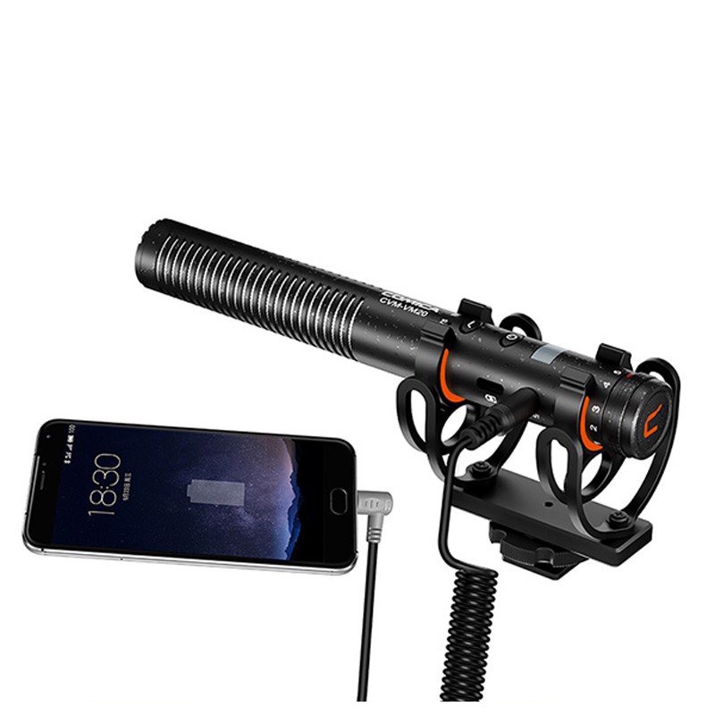 Micro Shotgun Đa Năng Thu Âm Cho Máy Ảnh, Điện Thoại Comica CVM-VM20 - Hàng Chính Hãng