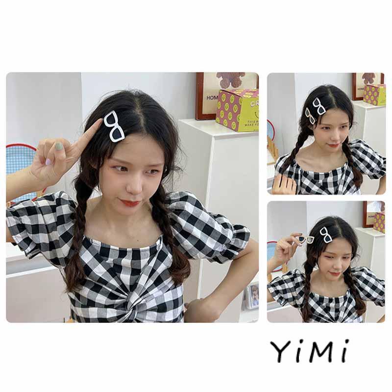 Kẹp Tóc Hình Mắt Kính Dễ Thương Phong Cách Nhật Hàn