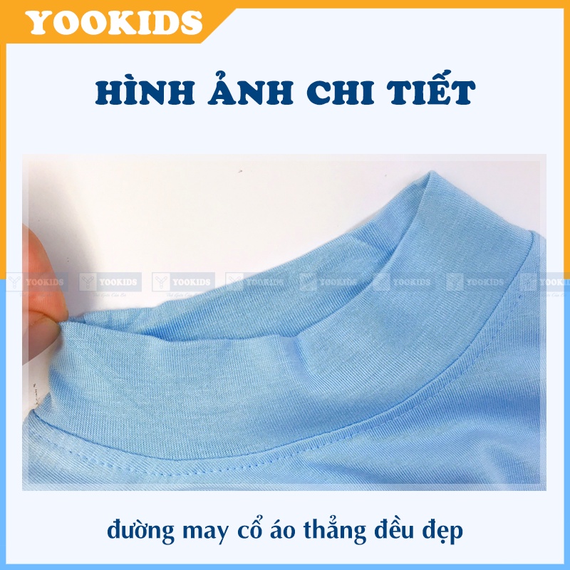 Đồ bộ bé trai bé gái YOOKIDS cổ 3 phân chất thun lạnh mềm, Bộ ngủ cho bé gái bé trai 3 6 9 12 18 tháng 1 2 3 4 5 tuổi