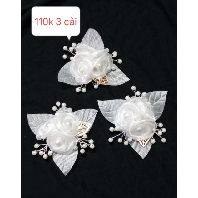 sét 3 cài voan tóc xinh