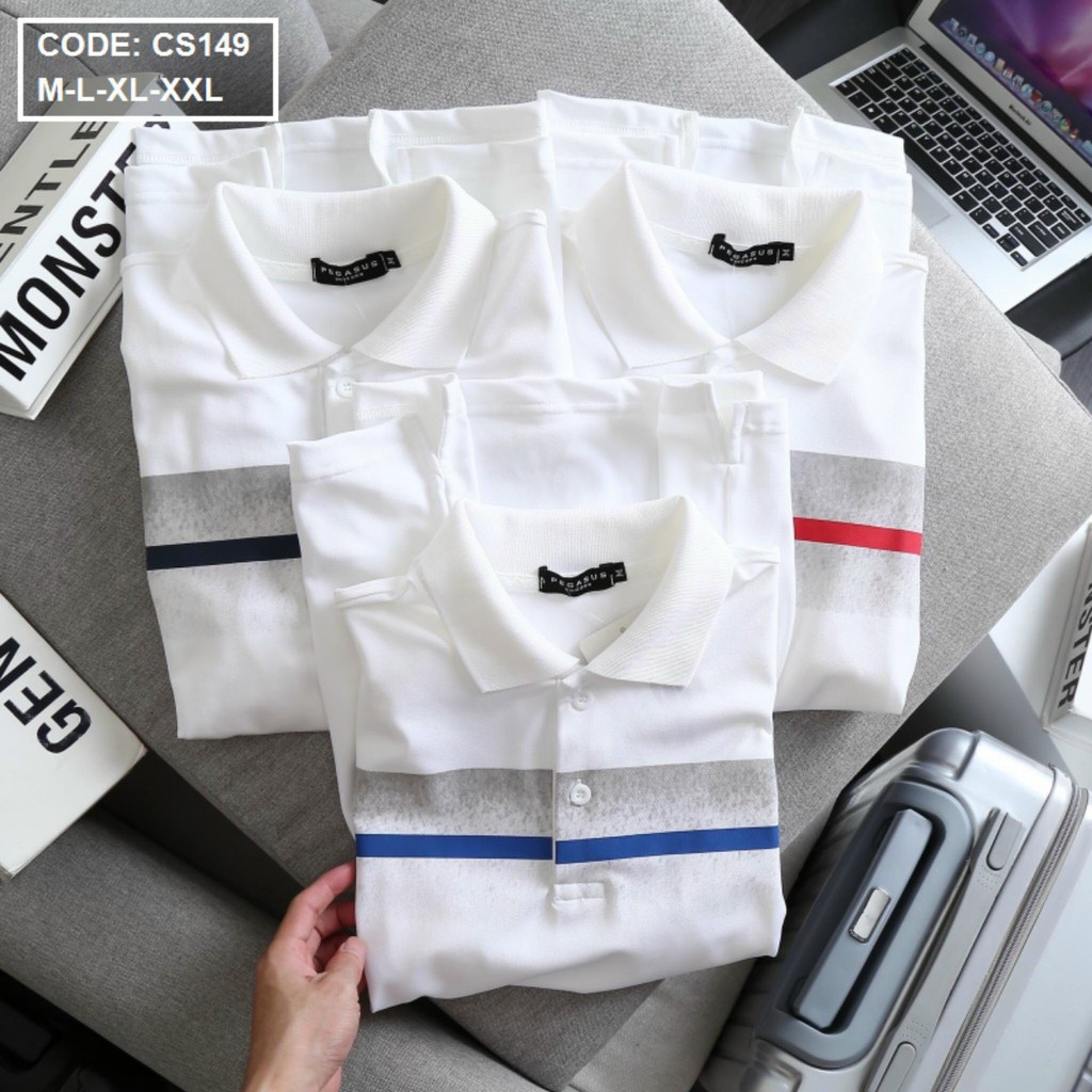 Áo Thun Nam Ngắn Tay Có Cổ ❤️FREESHIP❤️ Áo Phông Nam Đẹp vải thun co giãn phối sọc cao cấp Tô Tồ Shop - C12-AT6 | BigBuy360 - bigbuy360.vn