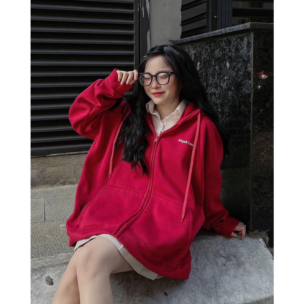 Áo khoác nỉ Hoodie in chữ Aleyah Lavelle trước ngực nhiều màu form rộng ulzzang - Made by Fiin | BigBuy360 - bigbuy360.vn