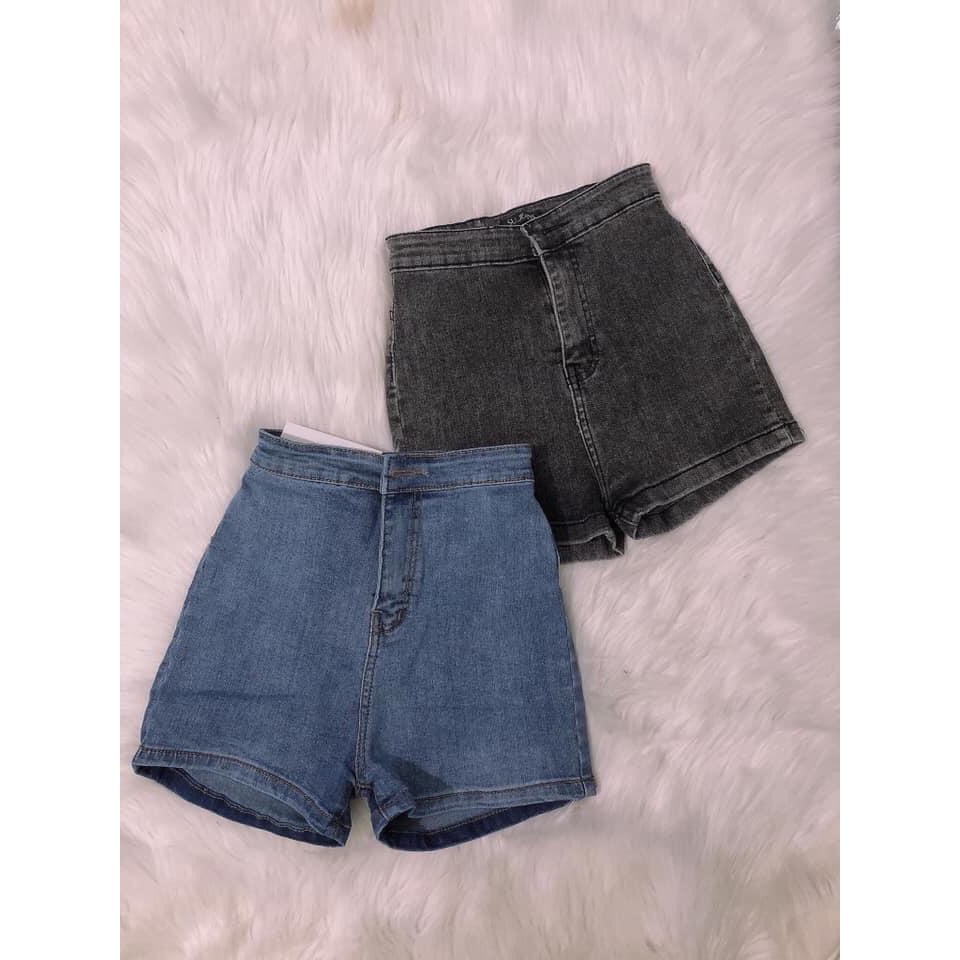 Quần SHORT jean nữ kiểu KHÔNG ĐAI không túi trước chất jean GIÃN tốt ( 5 màu ) s-271