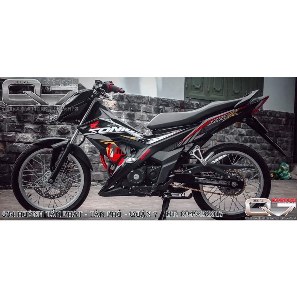 Tem Rời SONIC 150 Đen - decalq7