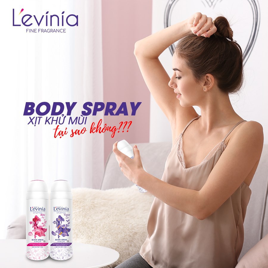 Xịt body nữ Levinia hàng chính hãng 200ml