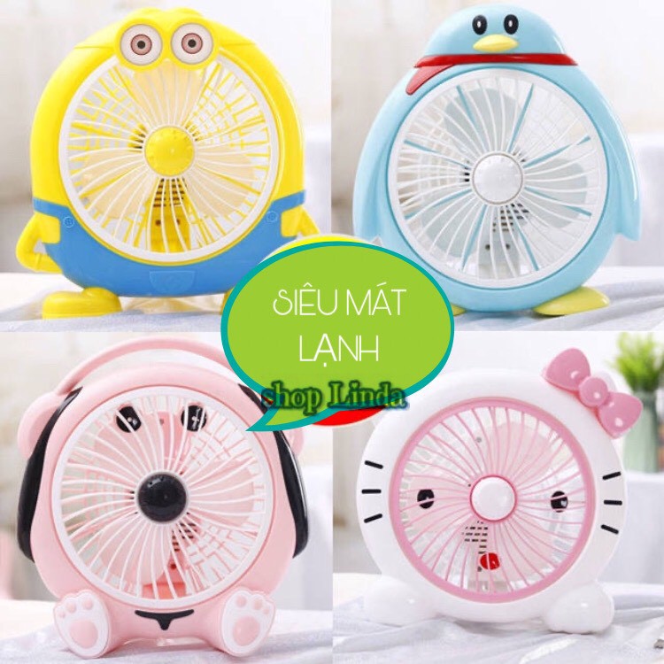 Quạt Mini Quạt Để Bàn Hình Thú Dễ Thương Quạt Siêu Mát Siêu Tiện Dụng | BigBuy360 - bigbuy360.vn