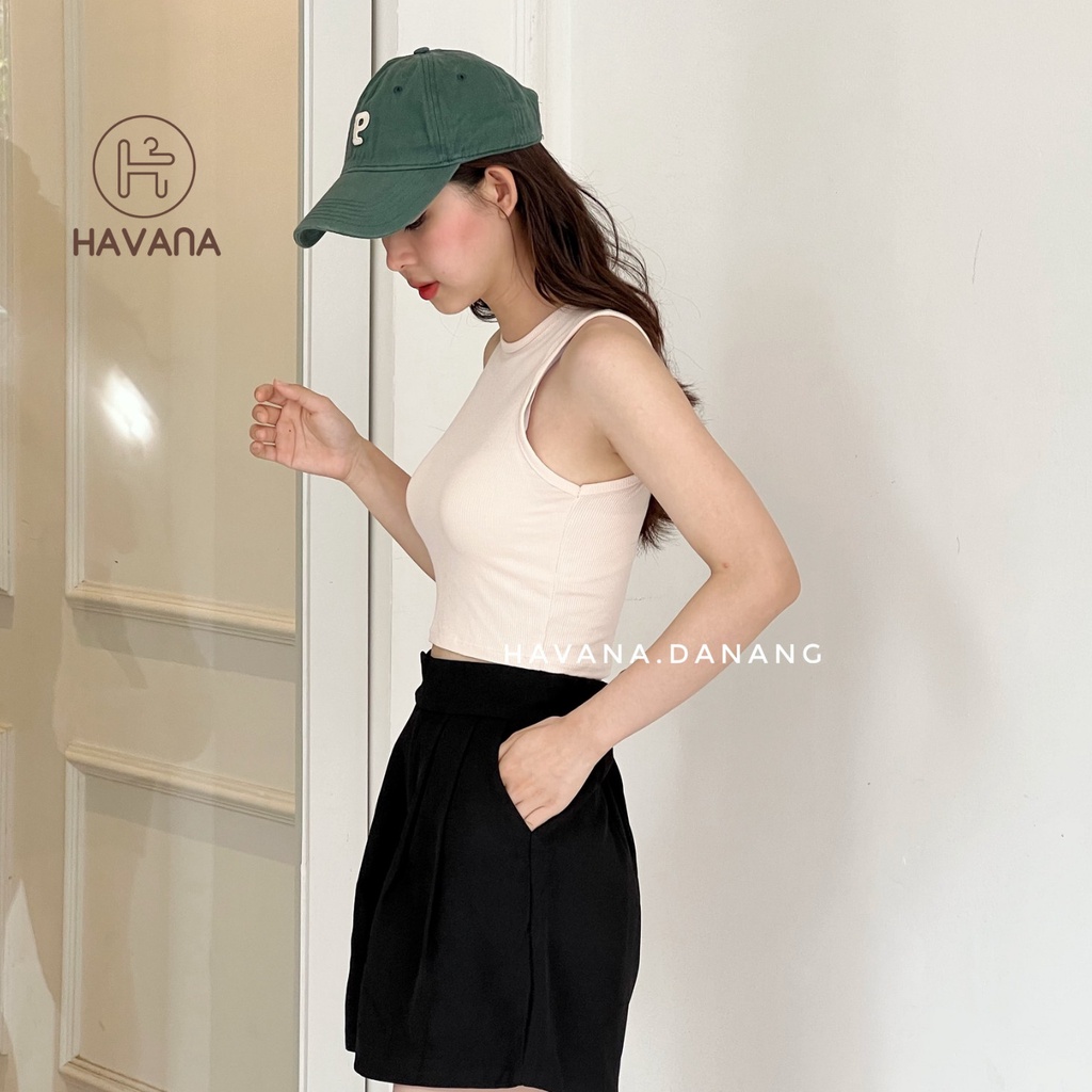 Áo ba lỗ nữ, croptop sát nách nữ ôm body AE180