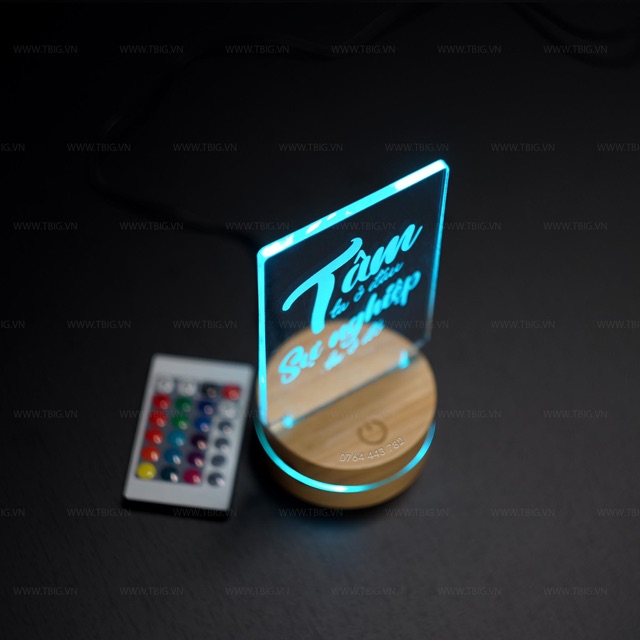 13 Mẫu Tranh Động Lực Để Bàn đèn Led 3D có Remote điều khiển LEVU