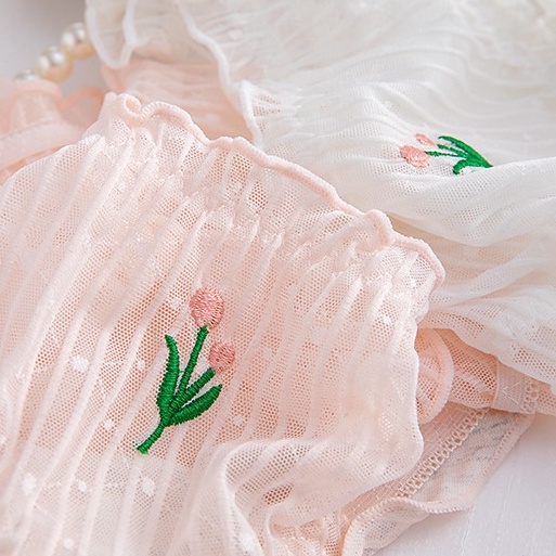 Quần lót nữ ren lưới họa tiết hoa tuy líp, đáy may thấm hút mồ hôi tốt HLBOUTIQUE L2835