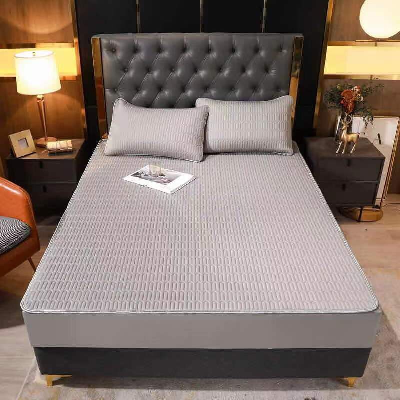 Chiếu điều hoà cao su non bo chun, chiếu cao su non bọc đệm mềm mịn hàng dày tặng 2 vỏ gối | BigBuy360 - bigbuy360.vn