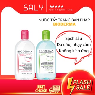 Nước Tẩy trang Bioderma Sebium, tẩy trang Bioderma Crealine H2O Sạch dịu nhẹ 100-500 ml
