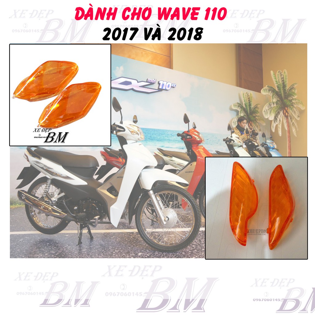 Nắp xi nhan cam trước sau- cho wave 110 chính hãng