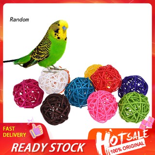 Set 10 bóng đồ chơi nhiều màu sắc cho vẹt/chim cảnh tiện dụng