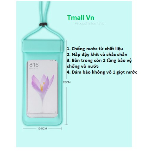 Túi đựng điện thoại chống thấm nước loại xịn chính hãng quay phim, chụp hình dưới nước