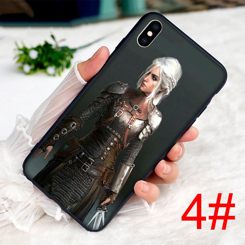 Ốp điện thoại mềm họa tiết nhân vật game The Witcher Wild Hunt dành cho iPhone XS Max XR X 7 8 6 6S Plus 5 5S SE