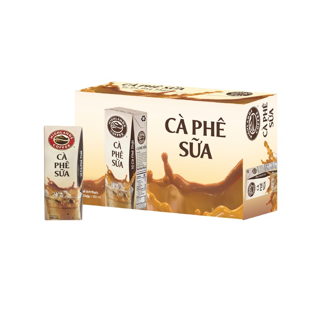 Thùng 48 hộp Cà phê Sữa Highlands Coffee Tetra 180ml/hộp