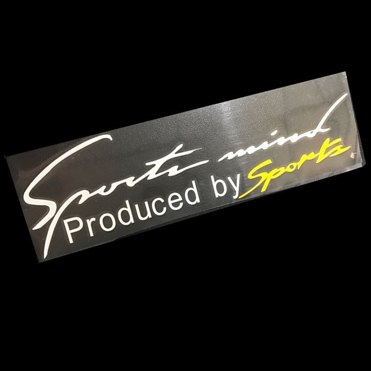 Tem dán Sport mind, produced by Sports xe hơi ô tô dài 35 cm, Decal trang trí mí đèn xi nhan
