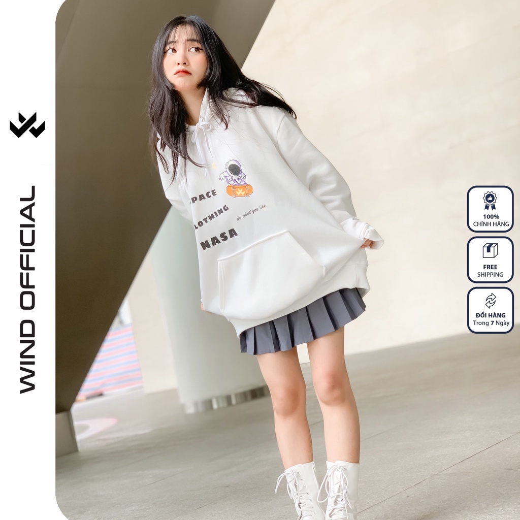 [Mã SKAMFA2411 giảm 10% đơn 100K] Áo hoodie unisex WIND form rộng nỉ nam nữ NASA HD23 thời trang thu đông oversize | BigBuy360 - bigbuy360.vn