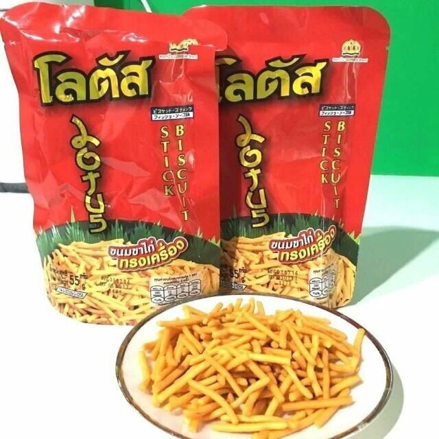 Combo 3 Gói Snack Tăm Thái Bim Bim Que Thái Lan Các Vị