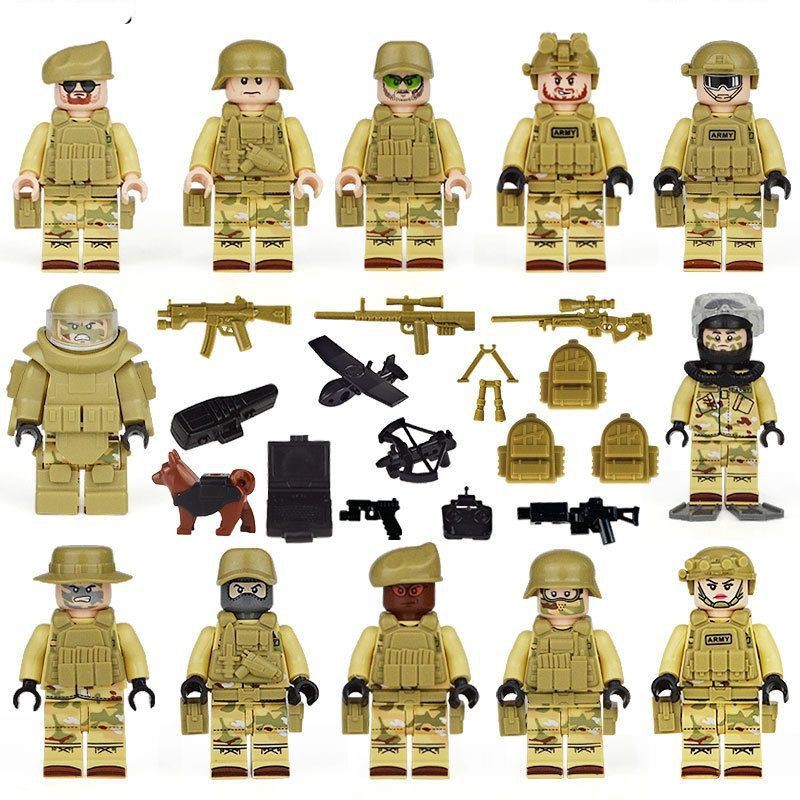 Đồ chơi kiểu Lego minifugires xếp hình lắp ráp lính ngụy (giá 1 con đủ phụ kiện)