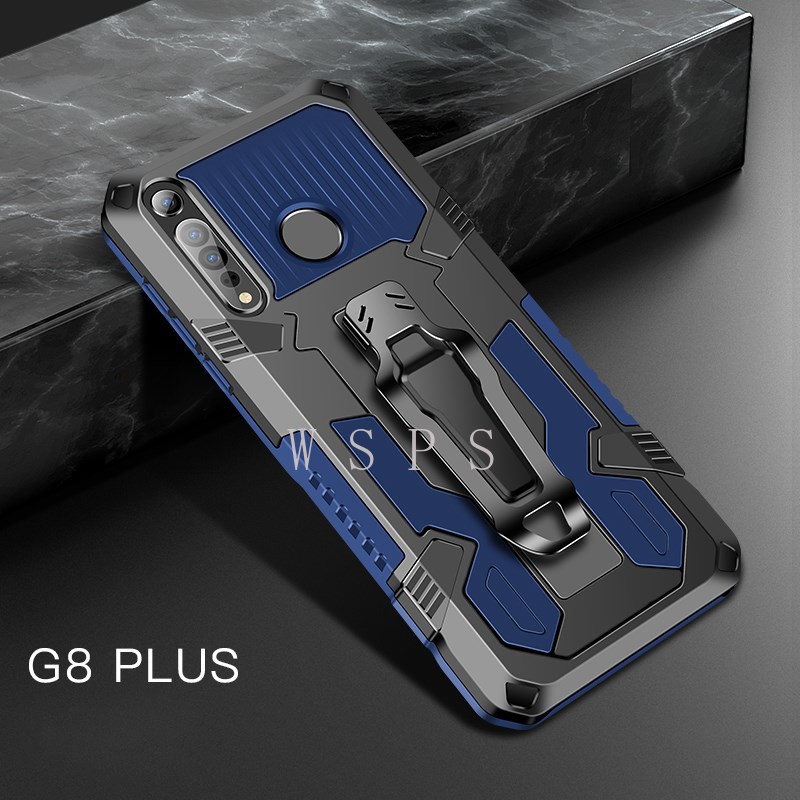 Ốp Điện Thoại Kiểu Giáp Chống Rơi Chống Sốc Kèm Giá Đỡ Cho Motorola G8 G8 Power G8 Play G8 Plus G Stylus G6 Play E5 One Hyper