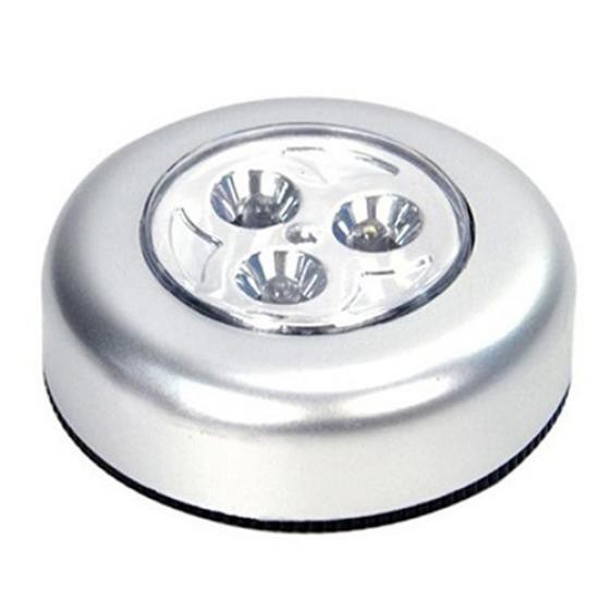 Đèn led mini 3 bóng không dây cảm ứng chạm tiện lợi cho tủ bếp/tủ quần áo