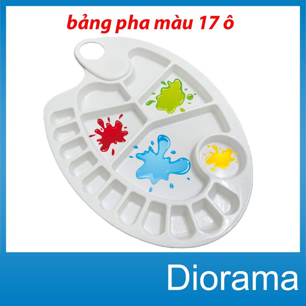 khay pha màu . bảng pha màu nước ( 17 ô )
